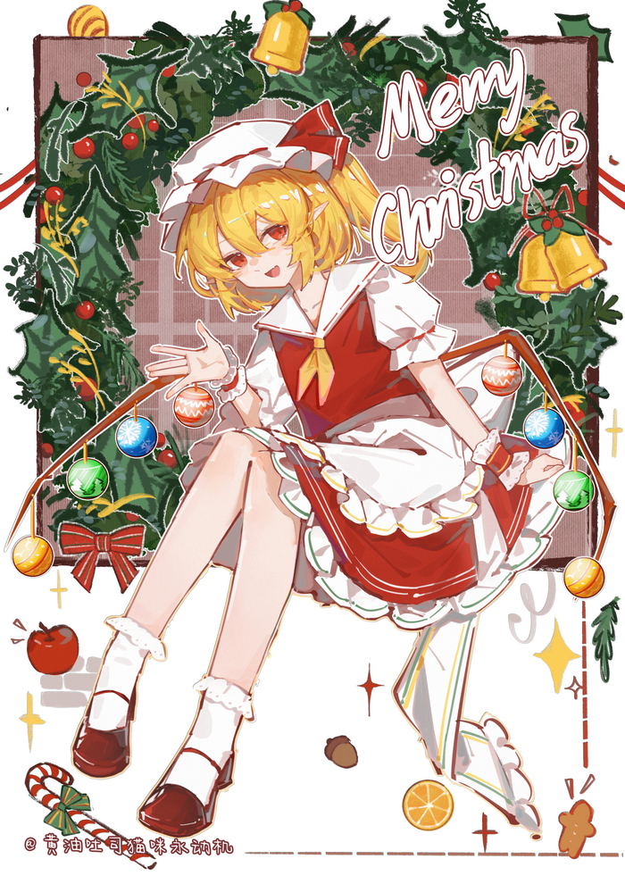 Merry Christmas! Touhou, Flandre Scarlet, , , Anime Art, , Huangyou