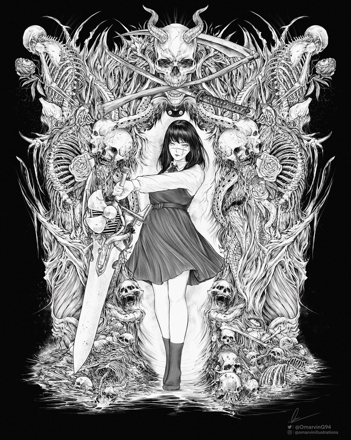 War Devil Omarvin, , , Anime Art, Chainsaw Man, Yoru, Twitter ()