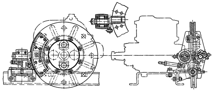 Дисковый трансмиссионный тормоз ЗиС-6, 1933 год.
