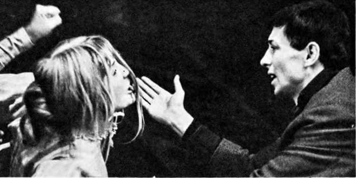 А. Покровская — Наташа, О. Даль — Васька Пепел, спектакль "На дне"