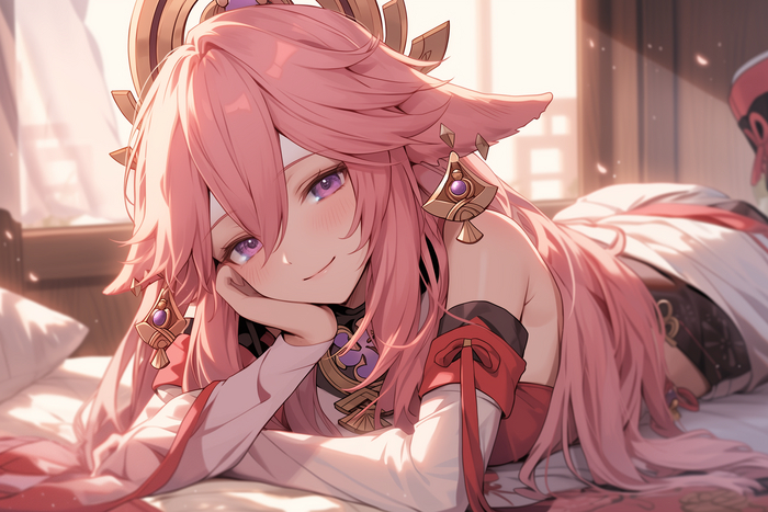 Милашка смотрит на милашку