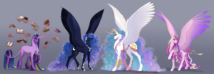    My Little Pony, Princess Celestia, Princess Luna, Princess Cadance, Twilight Sparkle