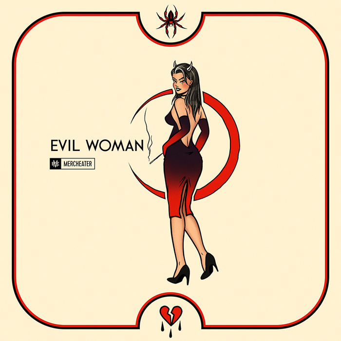 Evil woman Pin Up, , , , Procreate, 