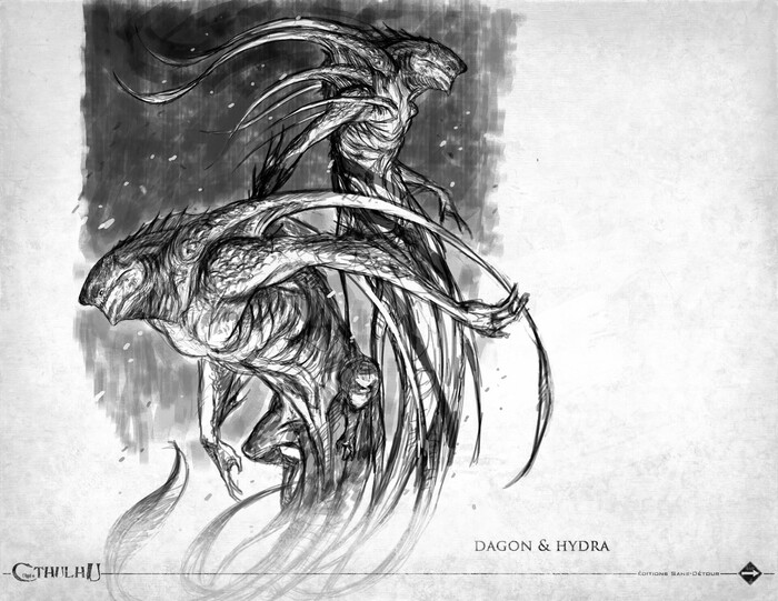 Отец Дагон (Father Dagon) и Мать Гидра (Mother Hydra) — боги и покровители Глубоководных. Гидра лишь несколько раз упоминается и ни разу не появляется в произведениях Лавкрафта.