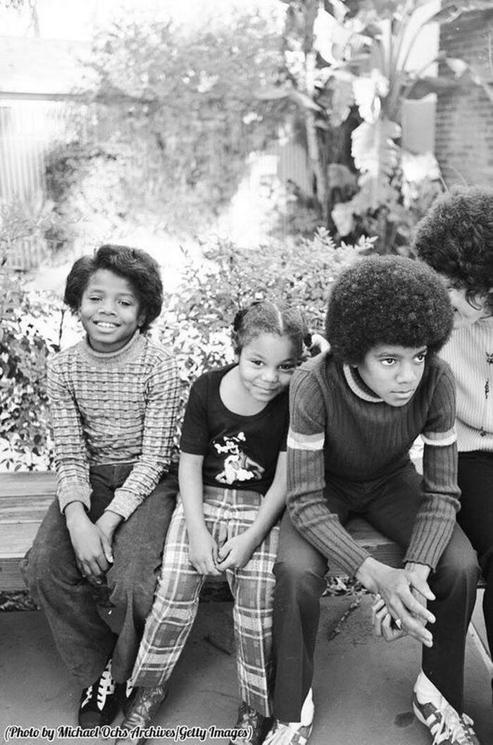 Рэнди, Джанет и Майкл Джексон.1972 год