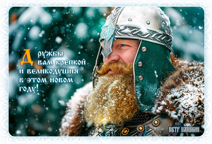 Поздравление от витязя, защитника земли Русской
