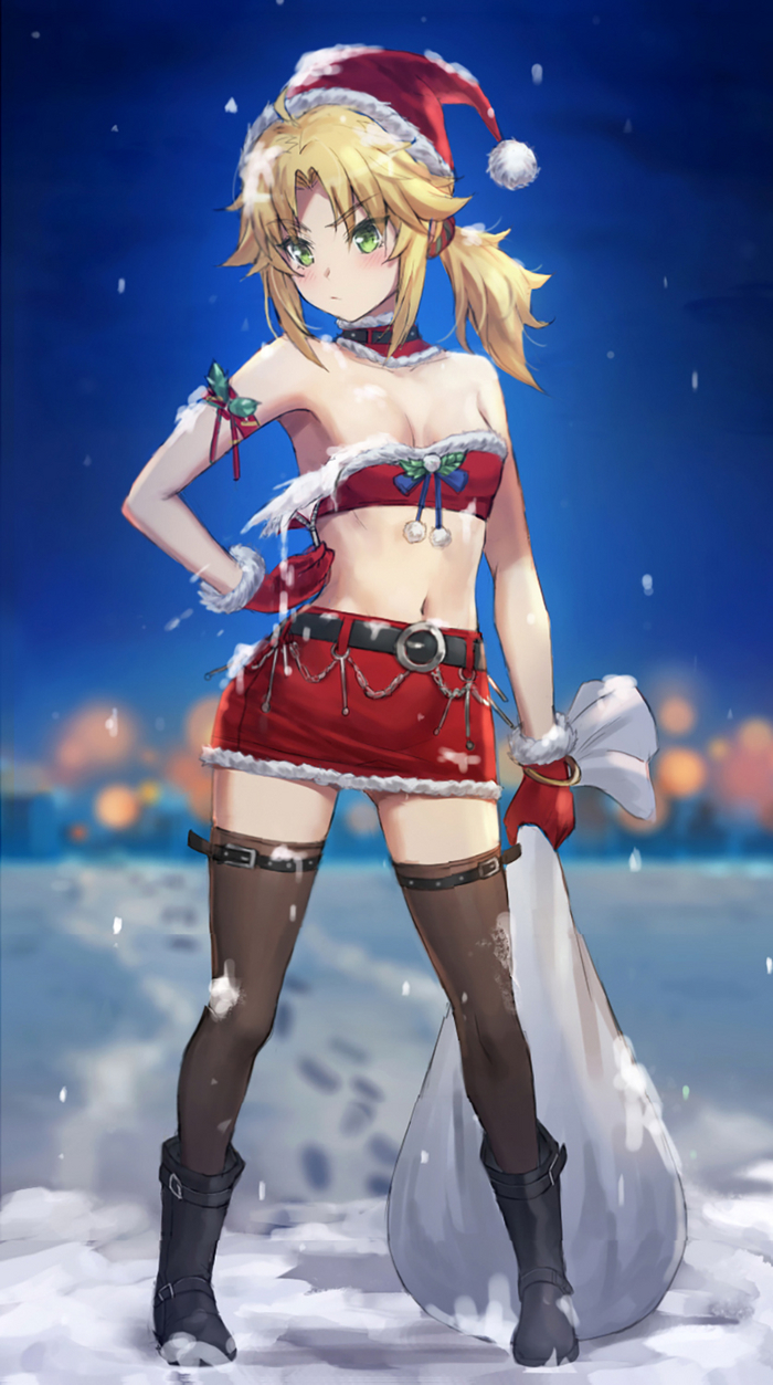Christmas Mordred , Anime Art, , , Fate, Mordred, Fate Apocrypha, Tonee, , Twitter ()