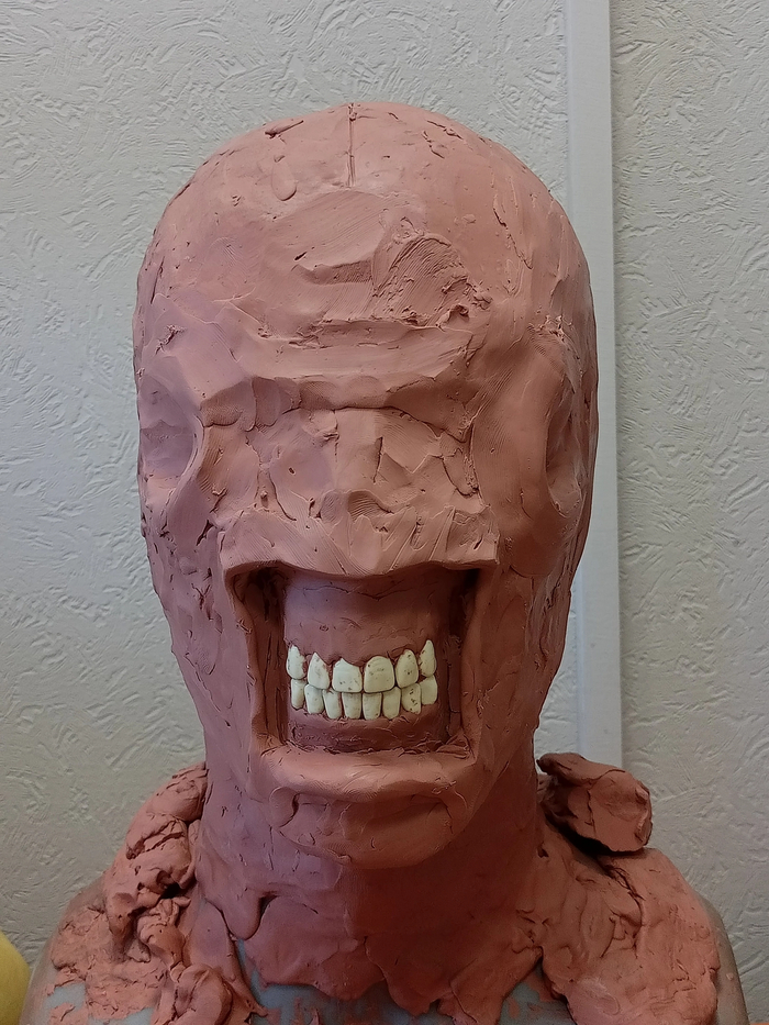 Начало лепки.