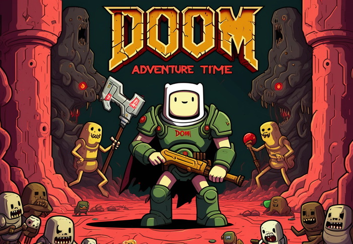     :) , Doom, Adventure Time,  ,  , ,  