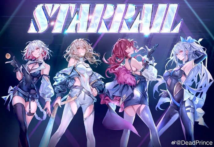 Anime Art, , Honkai: Star Rail, Topaz (Honkai: Star Rail), Stelle (Honkai: Star Rail), Kafka (Honkai: Star Rail), Jingliu (Honkai: Star Rail)