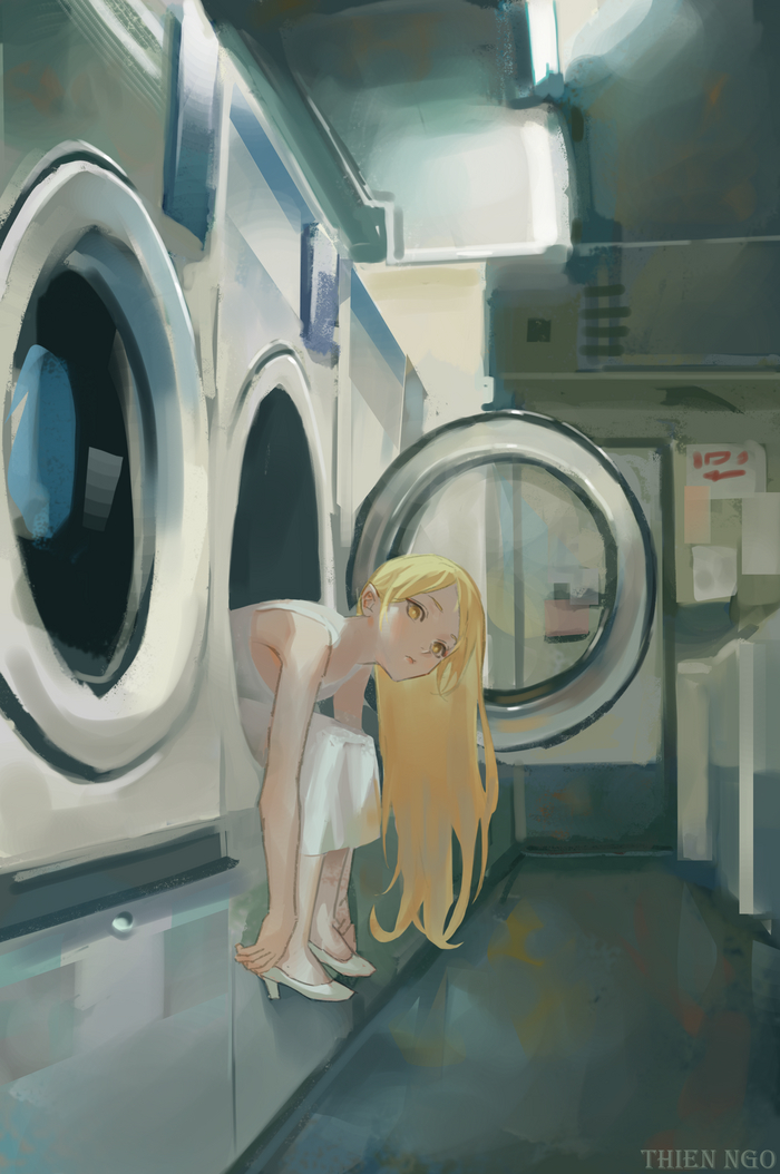 Shinobu and coin laundry