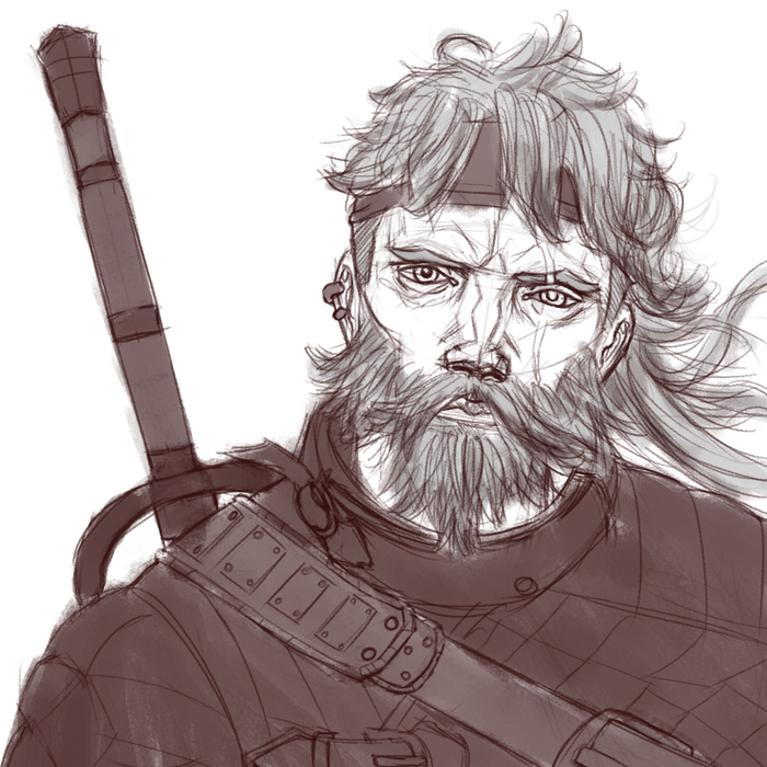 Скетч воина