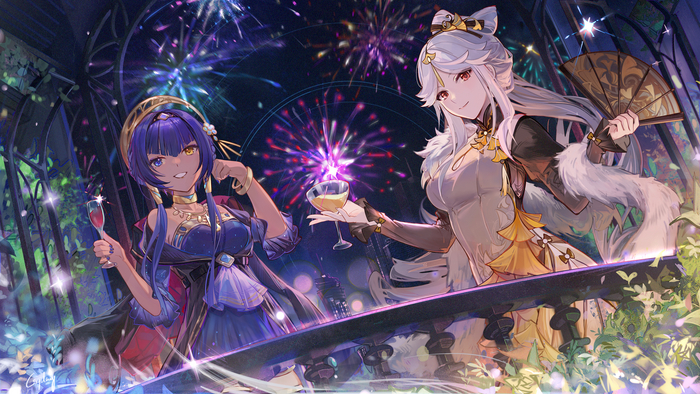 Прекрасные дамы встречают Новый год