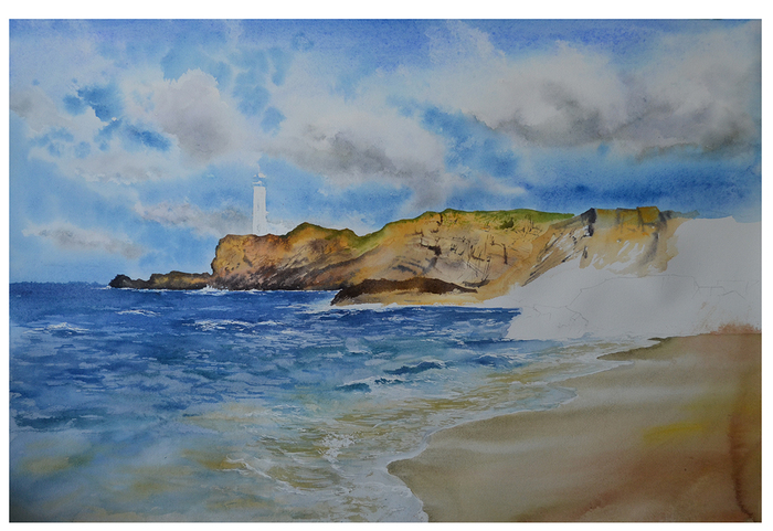 Отработка берега и деталей на воде.