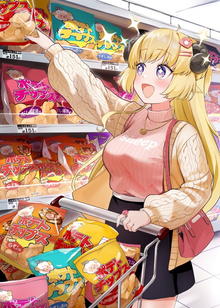    , Anime Art, Tsunomaki Watame, Hololive, Virtual YouTuber