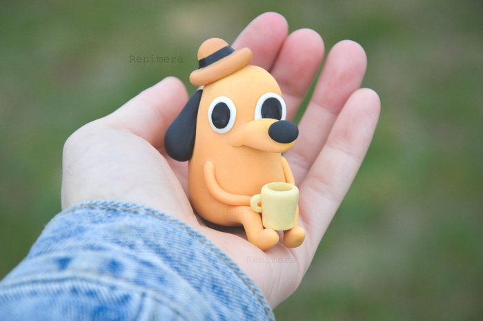 Материалы: Полимерная глина, акриловые краски, картон, клей ПВА, проволока