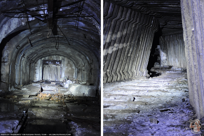 Ремонтное депо для электровозов и штрек, ведущий к депо: