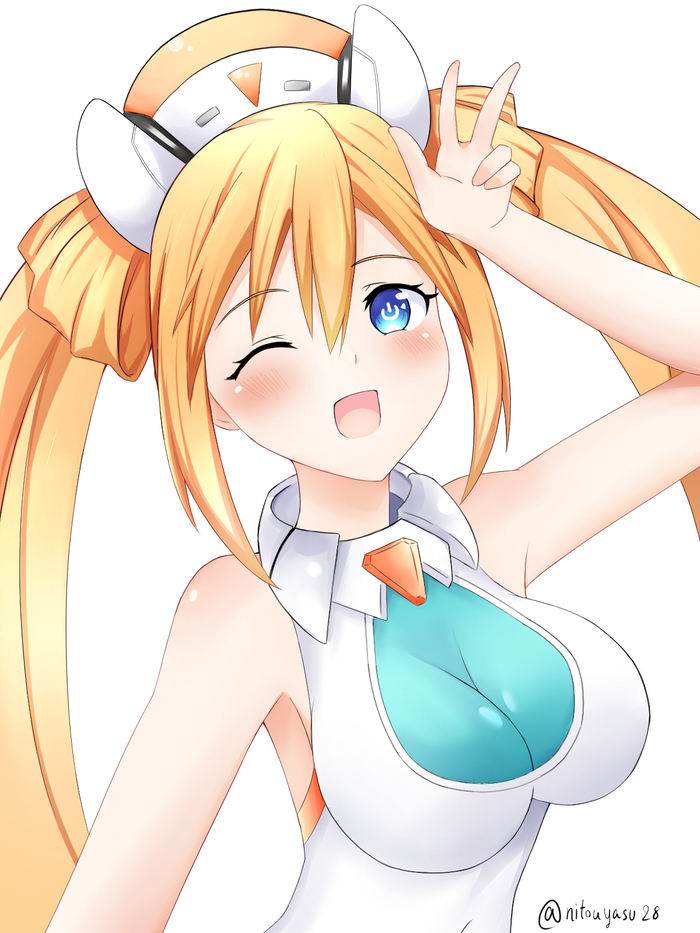 Orange Heart Anime Art, Hyperdimension Neptunia, Neptunia, Uzume Tennouboshi, Orange Heart, Twitter ()