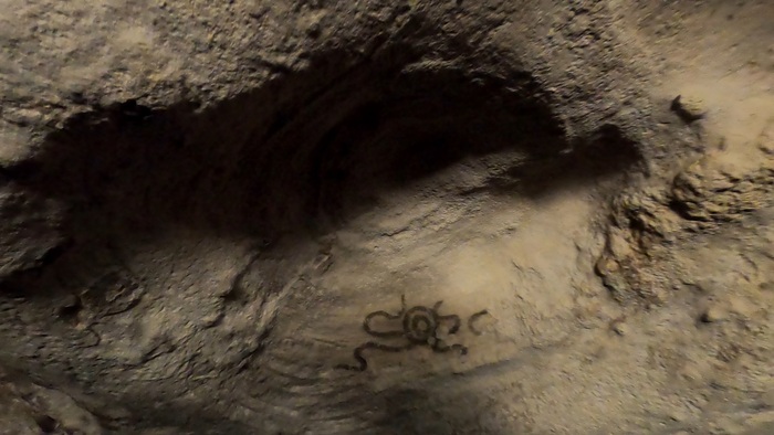 Наскальный рисунок в Пещере Амбросио, Варадеро, Куба 2023