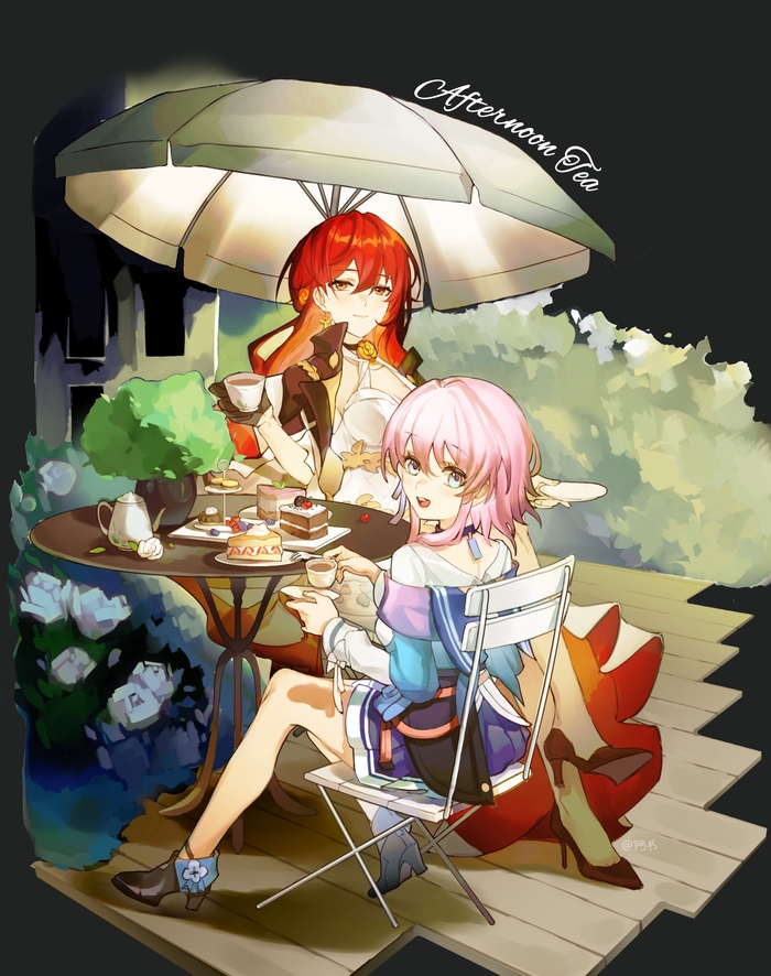       ? Anime Art, , Honkai: Star Rail, Himeko (Honkai: Star Rail), March 7th (Honkai: Star Rail)