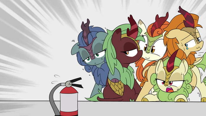   My Little Pony, Autumn Blaze, Cinder Glow, Autumn Afternoon, Original Character, MLP Kirin, Icey