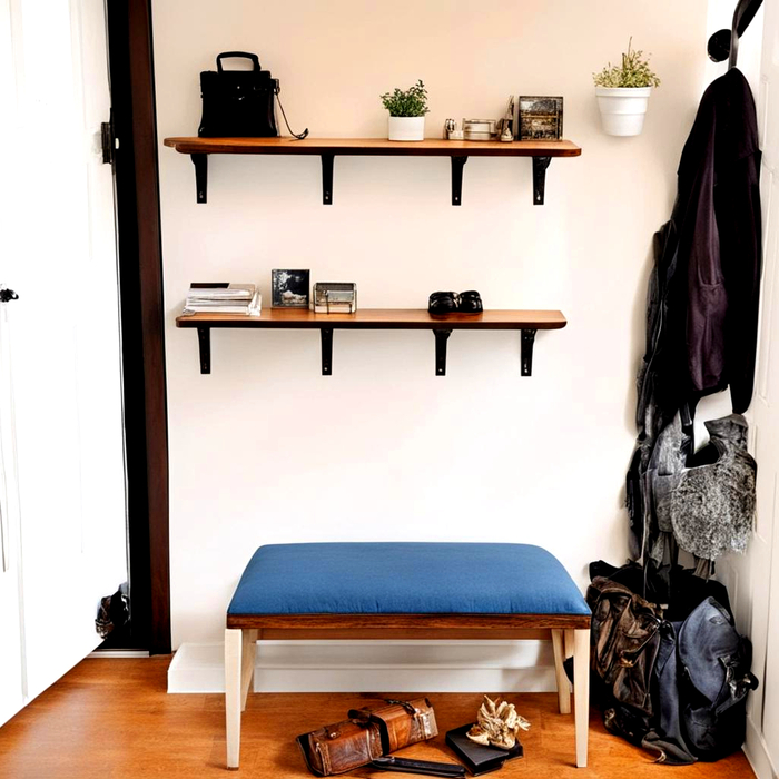 Полка с пуфиком