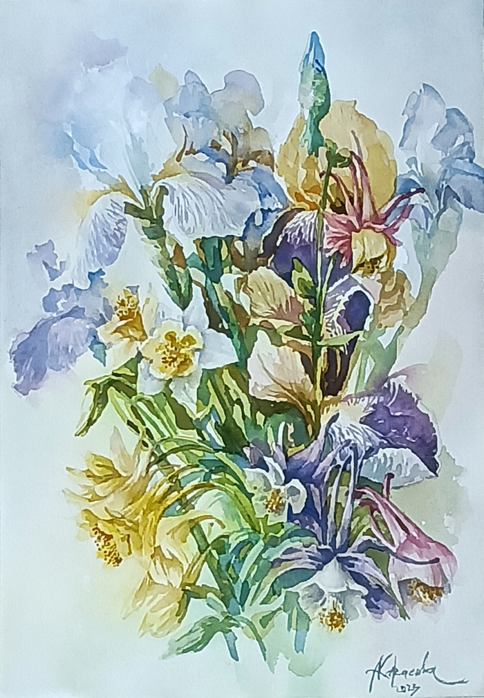 Акварель на бумаге, 2024.