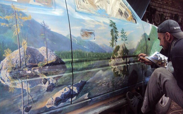 Некоторые из моих работ по аэрографии и росписи стен | Пикабу