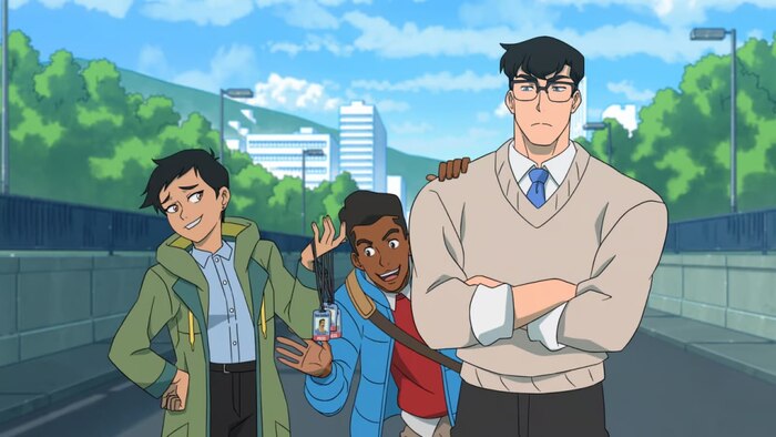 Кадр из мультсериала "Мои приключения с Суперменом" (2023 - н.в.)