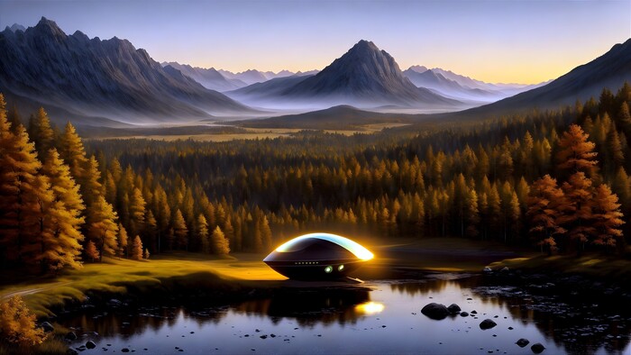 Приземлились на закате