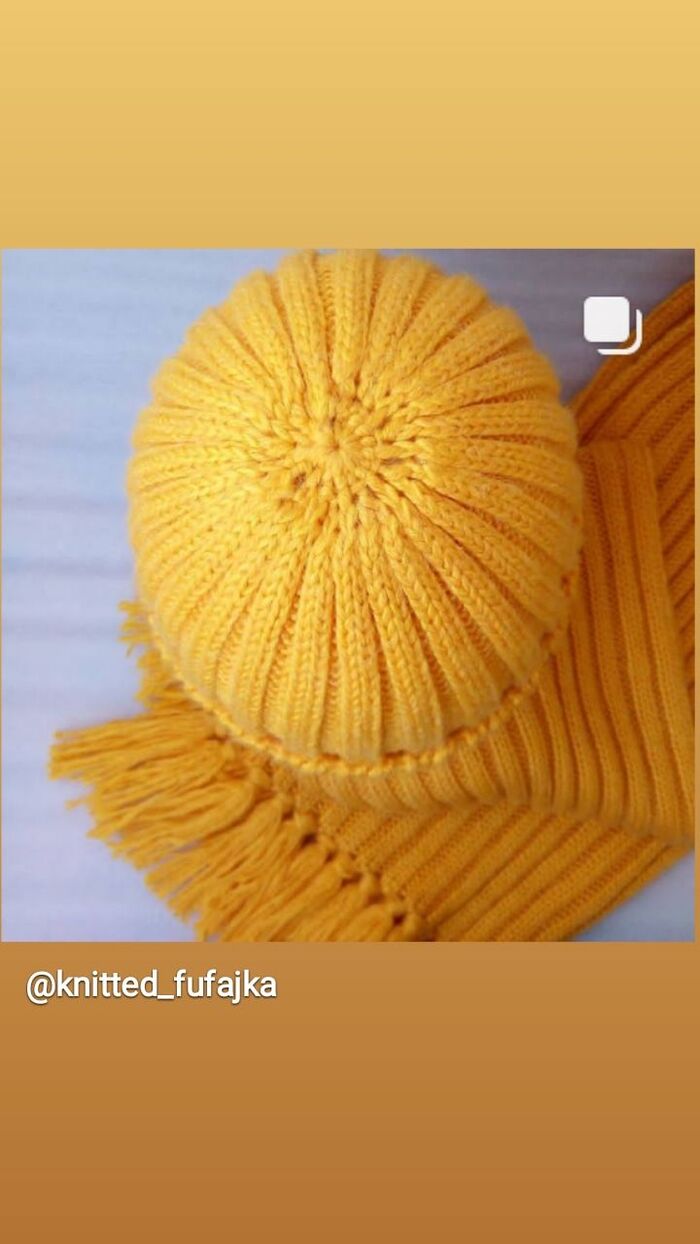 Макушка, убавки.