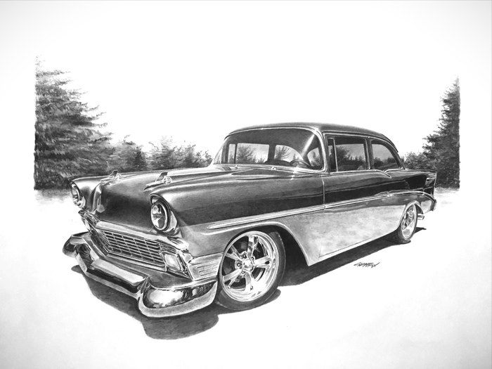 Lora. ( Тюнингованный '56 Chevrolet Bel Air)