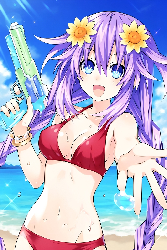 Purple Heart Anime Art, Hyperdimension Neptunia, Neptunia, Neptune, Purple Heart,  , , 