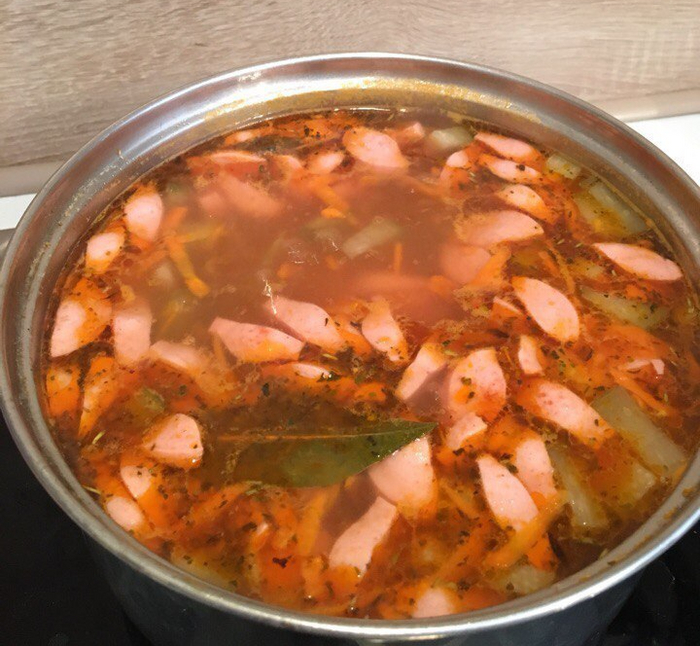 Густой гречневый суп с мясом