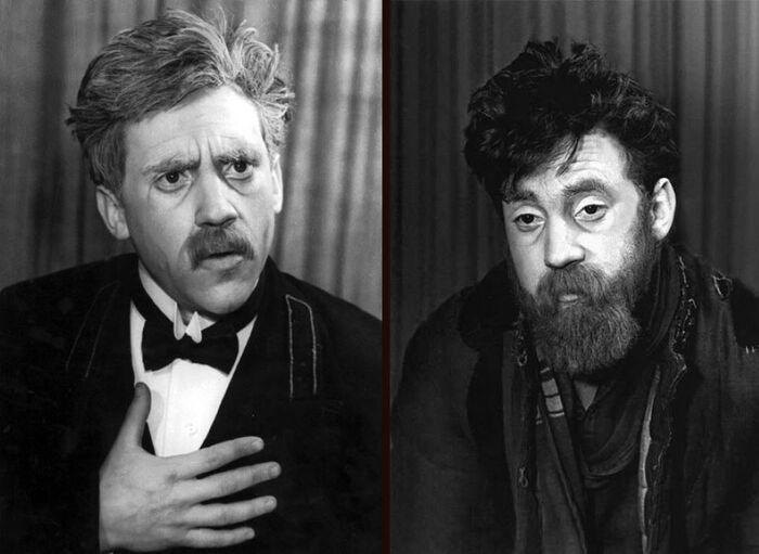 Владимир Высоцкий в спектакле школы-студии МХАТ "Ведьма и Свадьба", 1960 год.