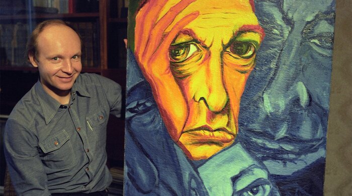 Портрет Олега Ефремова, написанный Андреем Мягковым