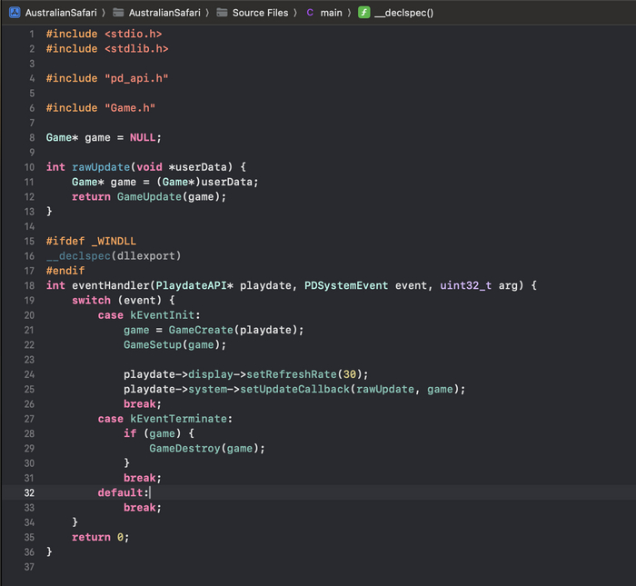 Окончательный вариант файла main.c