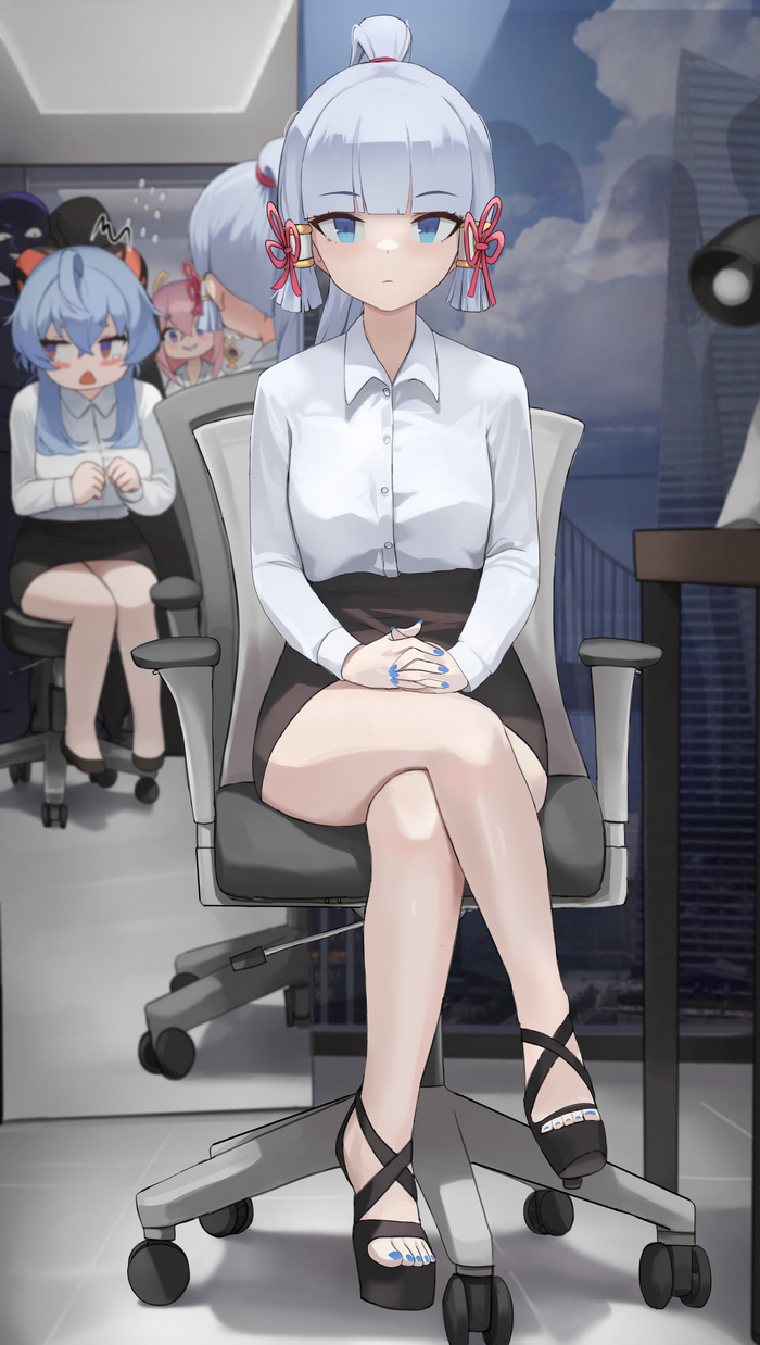  Genshin Impact, Kamisato Ayaka (Genshin Impact), Ganyu (Genshin Impact), Yae Miko (Genshin Impact), , , , , Anime Art
