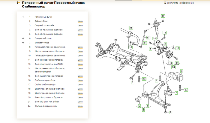 И ориентируемся по линиям которые указывают на запчасть