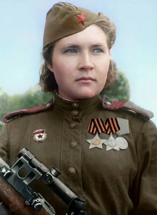 Снайпер Любовь Макарова | Пикабу