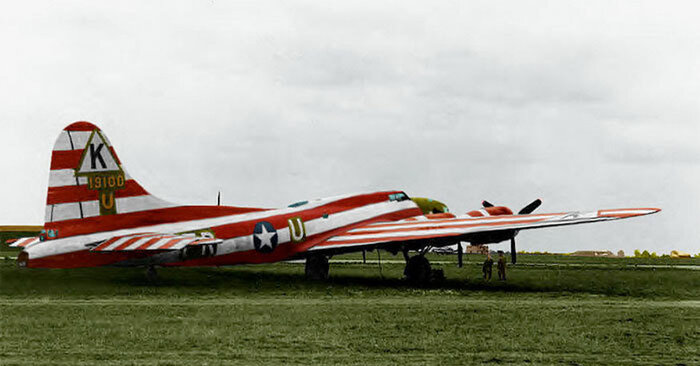 Boeing B-17E в “клоунском” камуфляже