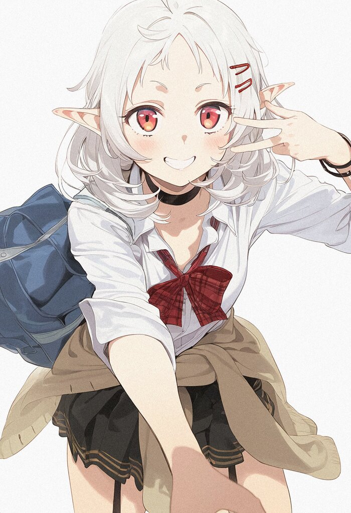 Sylphiette Anime Art, , Sylphiette, Mushoku tensei, Shark__lj, Seifuku