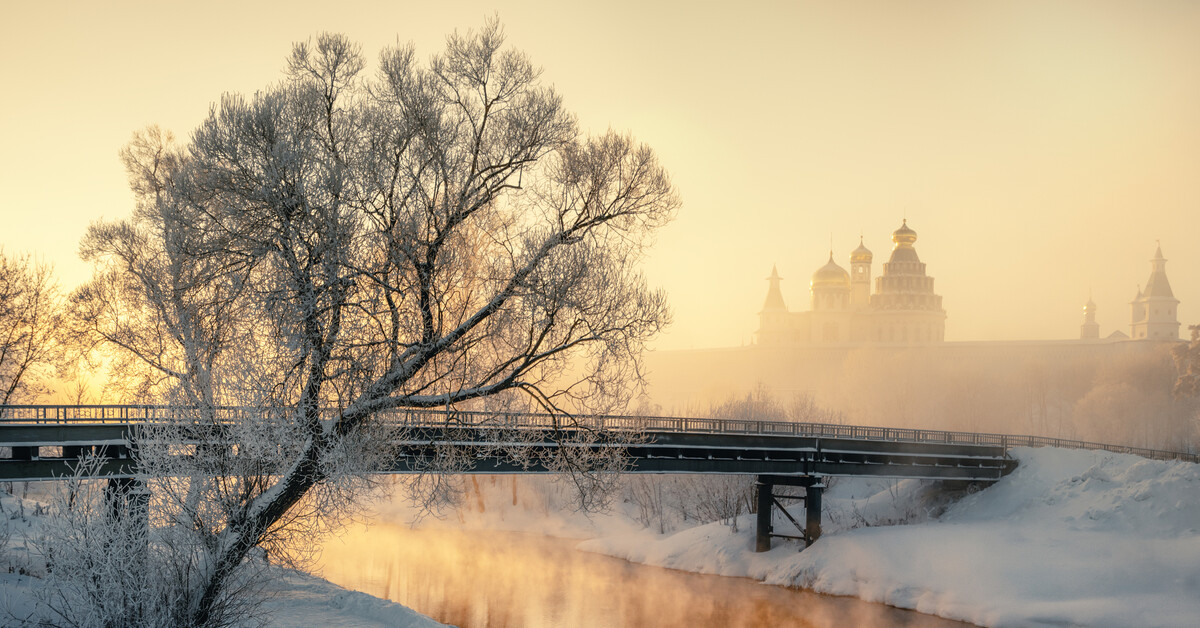 Морозное январское утро в Истре | Пикабу