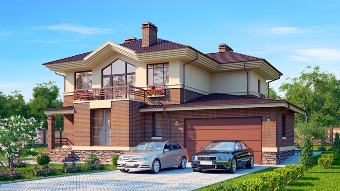 Приблизительно так , но с высоким забором и бультерьером без привязи во дворе.