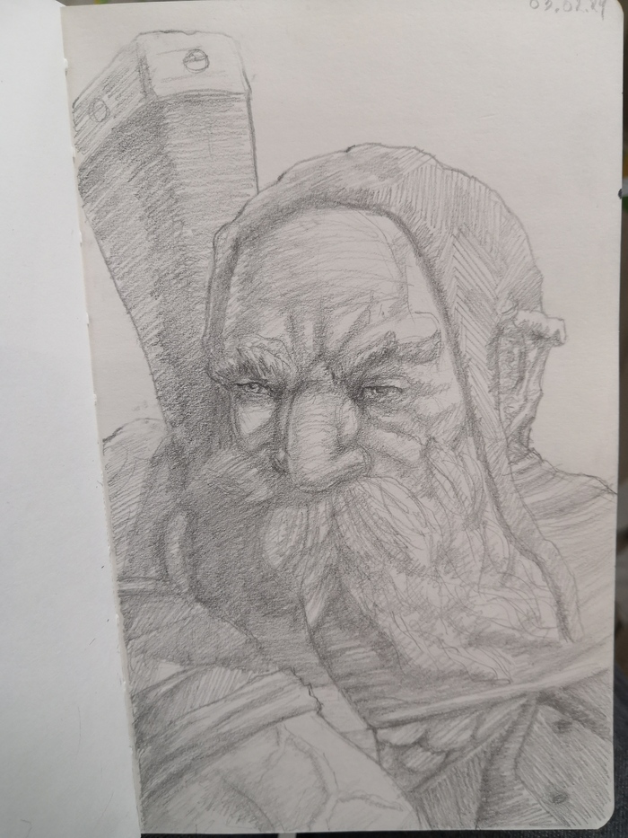 Скетч дворфа-стрелка