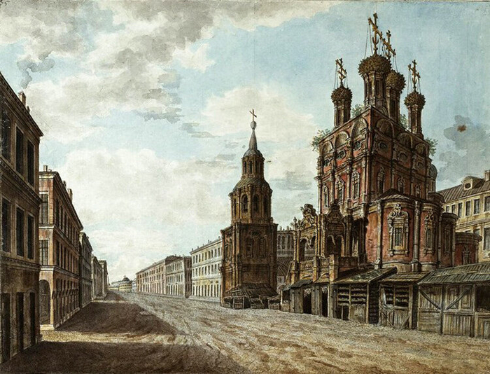 Храм Никола Большой крест на Ильинке.