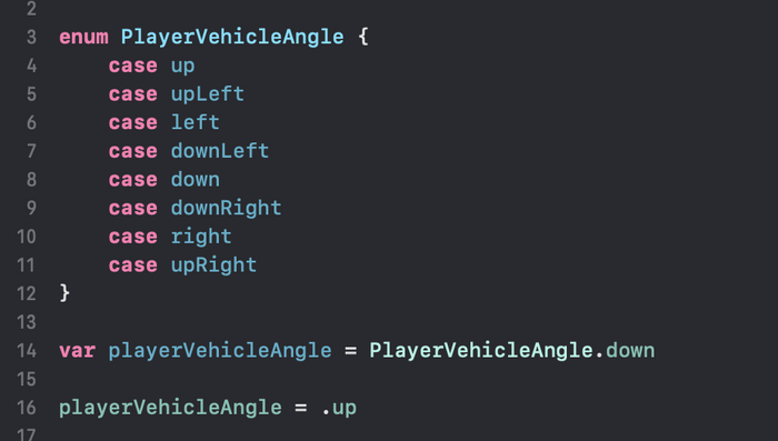 Как бы выглядел PlayerVehicleAngle если бы проект писался на Свифте где-то в альтернативной вселенной