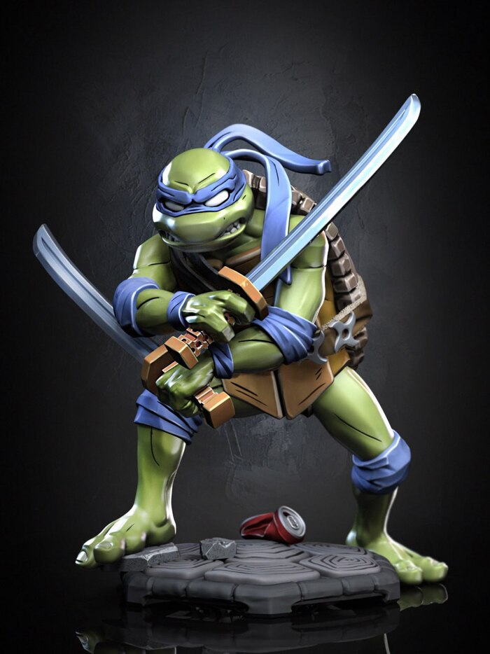 #Leonardo #Leo #Mutant #Ninja_Turtles ,  , 3D , 3D ,  (),  , -, Telegram ()