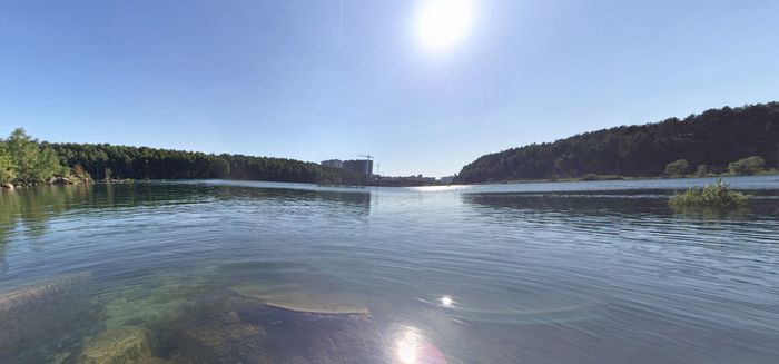 Карьер безумно красивый. Google Maps