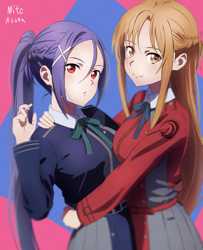  , Anime Art, Yuuki asuna, Sword Art Online, Lycoris Recoil, 